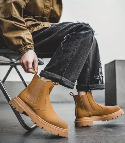 Buy trendy type in **light brown** Chelsea boots in Nigeria