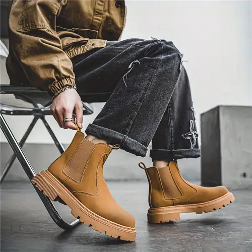 Buy trendy type in **light brown** Chelsea boots in Nigeria