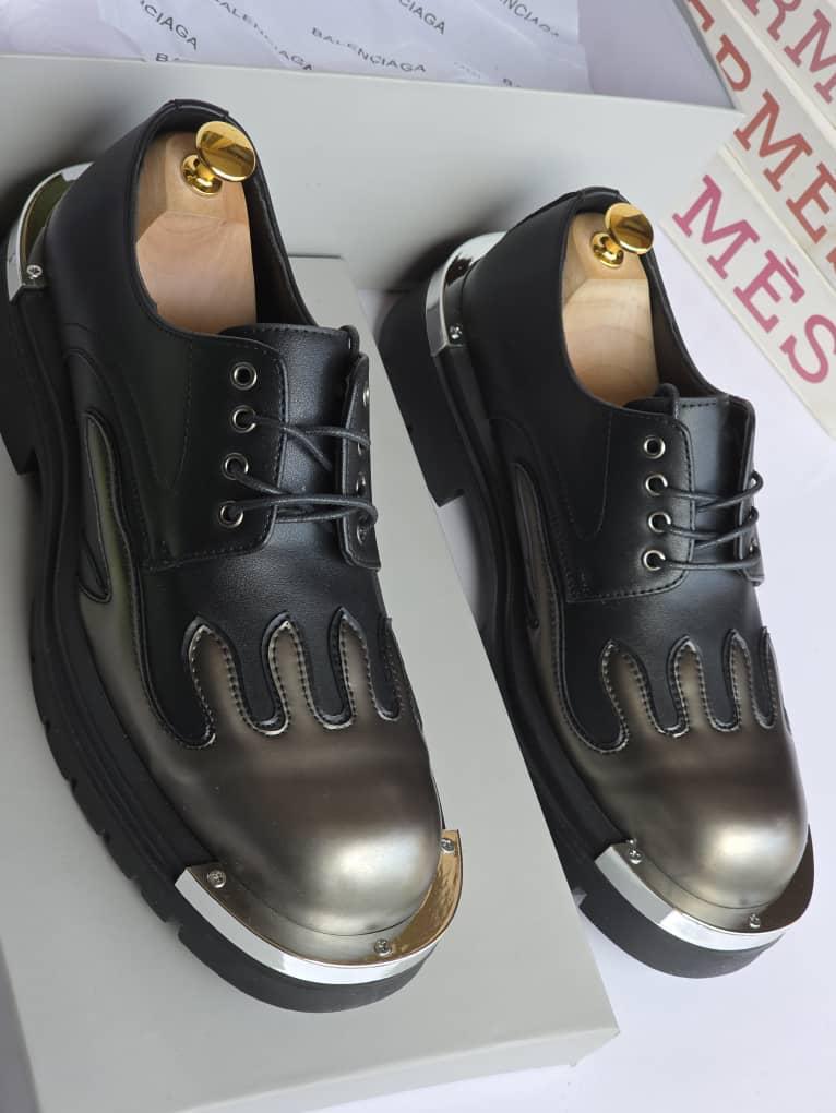 Step into luxury with the Balenciaga Masterpiece Loafers — a sleek blend of modern design and timeless elegance, crafted for bold, sophisticated style.