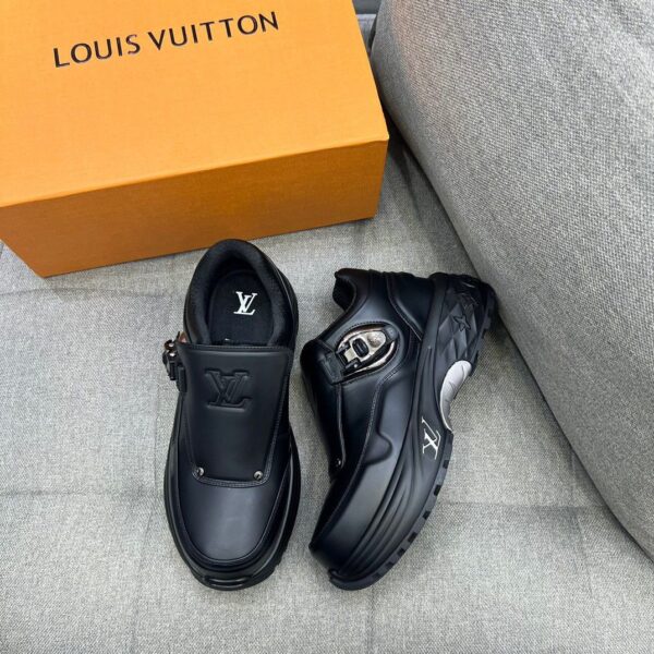 Louis Vuitton Black Techno-Secure Sneaker